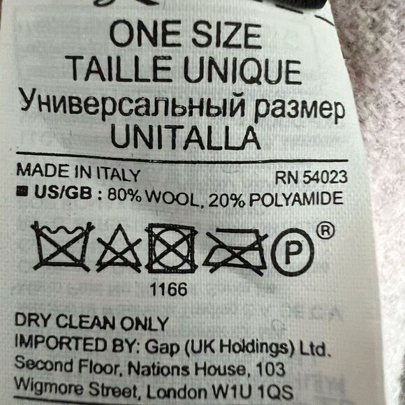 Banana Republic Italian Wool Boucle Beige Poncho One Size - Picture 5 of 6